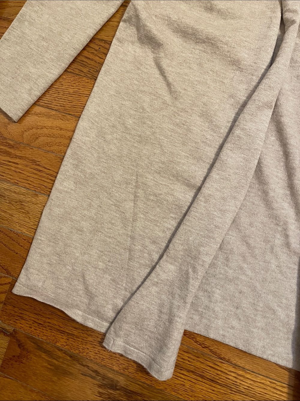 NWT Cyrus Light Taupe Open Front Rolled Hem Cardigan Sz S - Picture 3 of 11